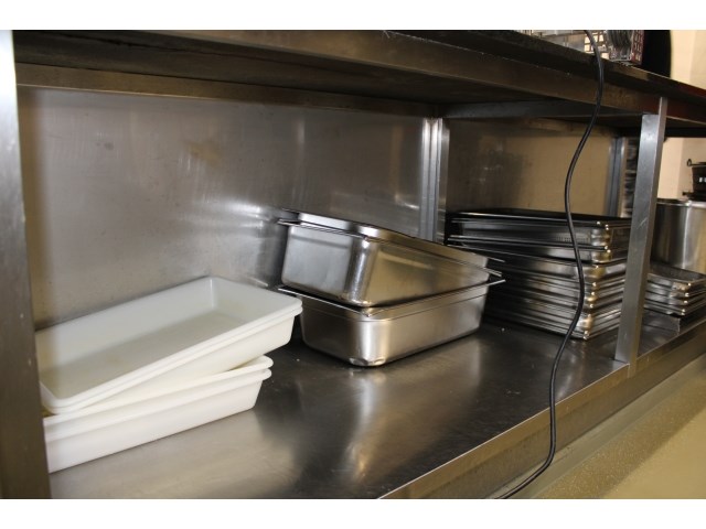 Inox werktafel met granieten werkblad - afbeelding 7 van  8