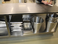 Inox werktafel met granieten werkblad - afbeelding 8 van  8