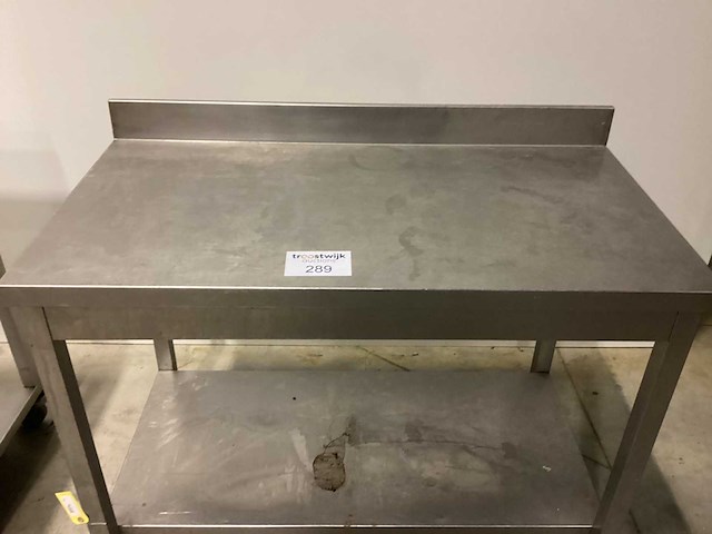 Inox werktafel met opkant rvs werktafel - afbeelding 1 van  2