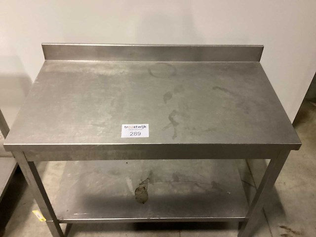 Inox werktafel met opkant rvs werktafel - afbeelding 2 van  2