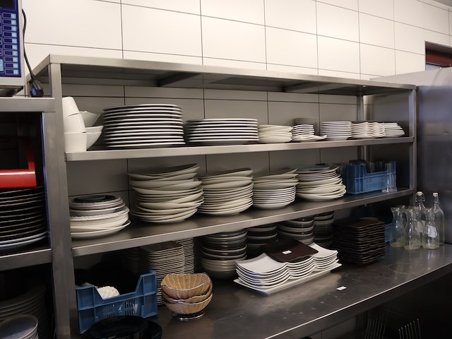 Inox werktafel met opzetstuk - afbeelding 3 van  7