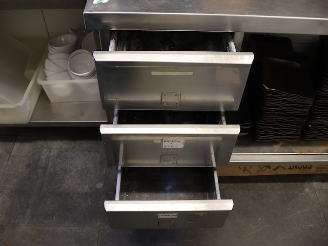 Inox werktafel met opzetstuk - afbeelding 4 van  7