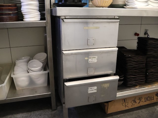 Inox werktafel met opzetstuk - afbeelding 5 van  7