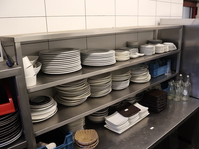 Inox werktafel met opzetstuk - afbeelding 6 van  7