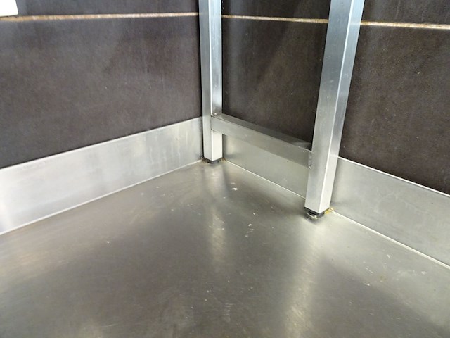 Inox werktafel + rek - afbeelding 2 van  2