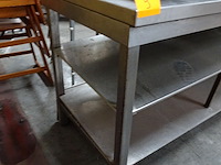 Inox werktafel vv 2x ligger - afbeelding 2 van  2