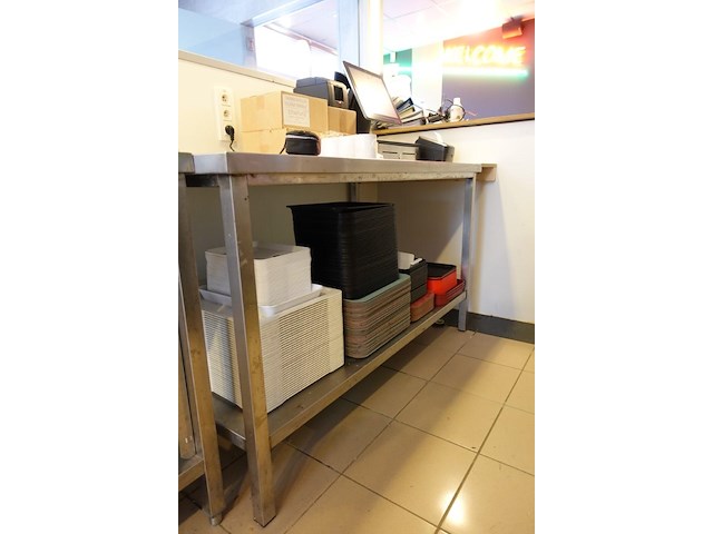 Inox werktafel - afbeelding 2 van  3