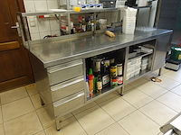 Inox werktafel - afbeelding 1 van  5