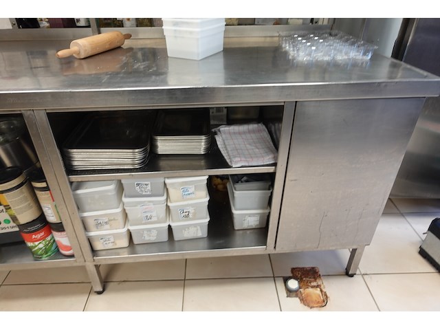 Inox werktafel - afbeelding 3 van  5