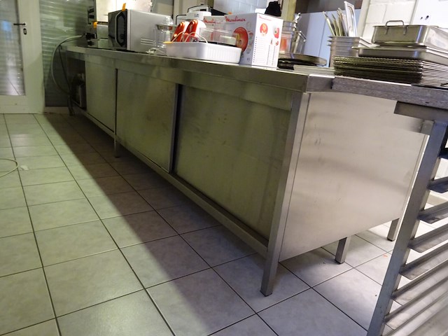 Inox werktafel - afbeelding 2 van  3