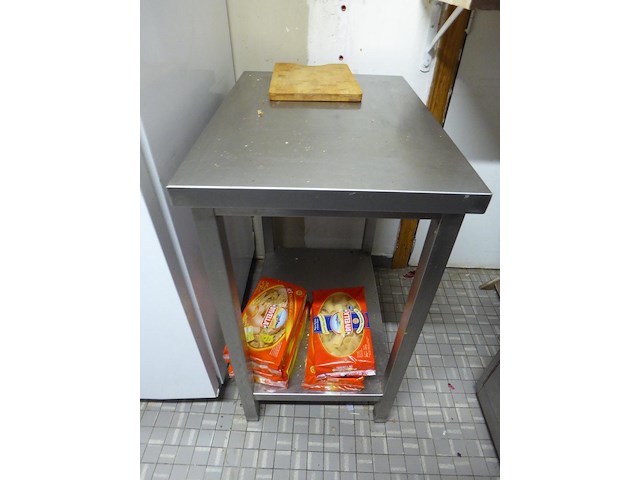 Inox werktafel - afbeelding 2 van  2