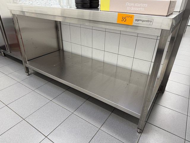 Inox werktafel - afbeelding 1 van  2