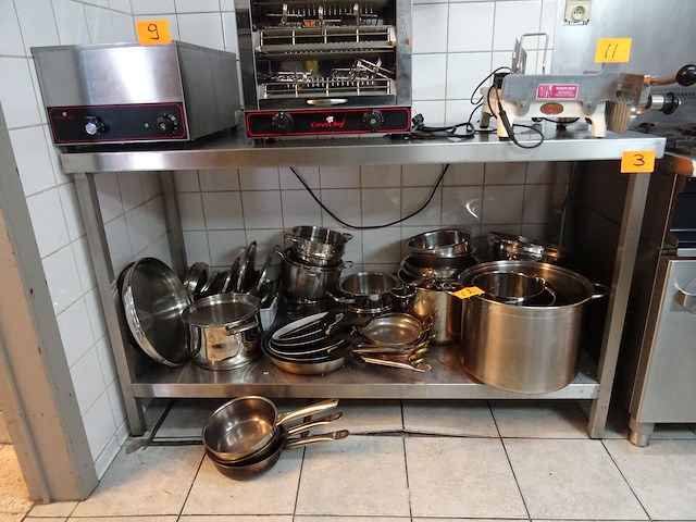 Inox werktafel - afbeelding 1 van  1