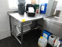 Inox werktafel - afbeelding 1 van  3