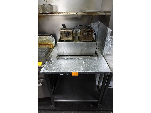 Inox werktafel - afbeelding 1 van  3