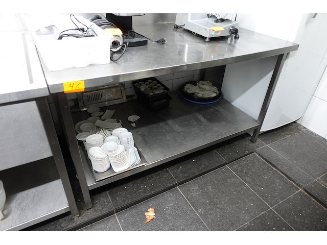 Inox werktafel - afbeelding 1 van  2