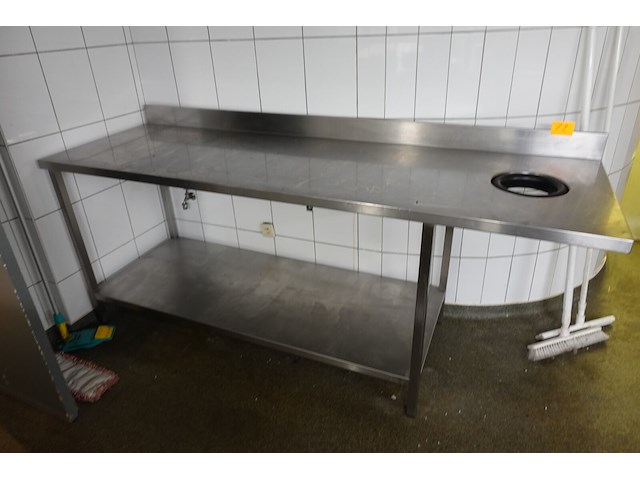 Inox werktafel - afbeelding 1 van  2