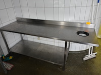 Inox werktafel - afbeelding 2 van  2