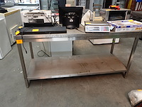 Inox werktafel - afbeelding 1 van  2