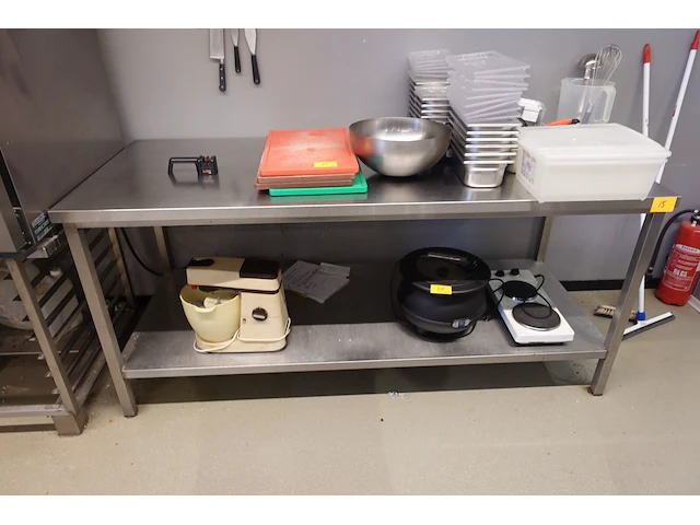 Inox werktafel - afbeelding 1 van  2