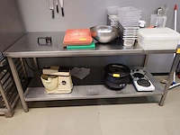 Inox werktafel