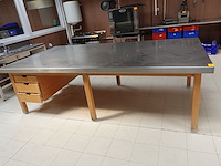Inox werktafel - afbeelding 1 van  4