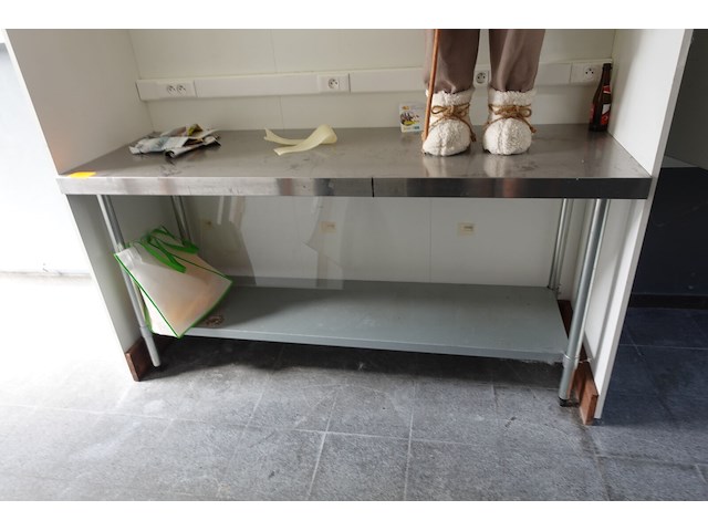Inox werktafel - afbeelding 1 van  2