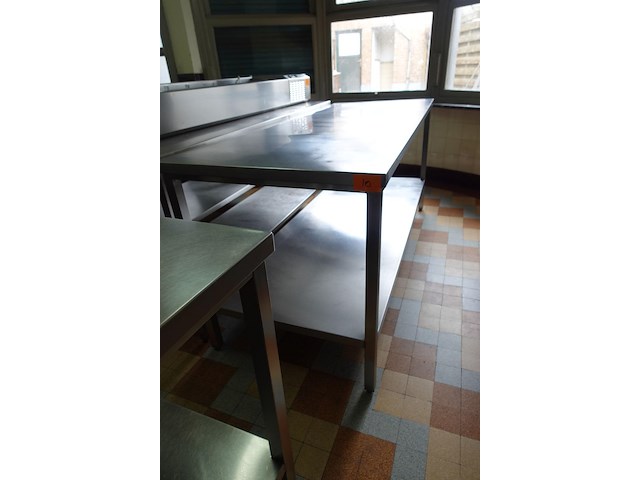 Inox werktafel - afbeelding 2 van  4