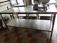 Inox werktafel - afbeelding 1 van  3