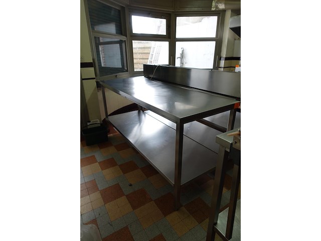 Inox werktafel - afbeelding 2 van  3