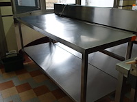 Inox werktafel - afbeelding 2 van  3