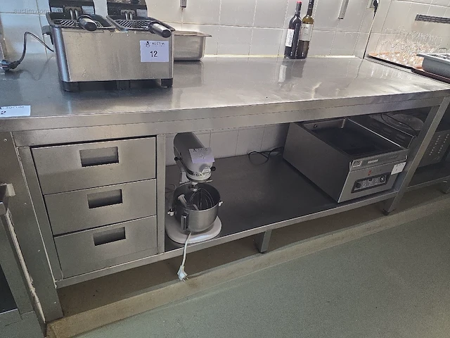 Inox werktafel - afbeelding 1 van  5