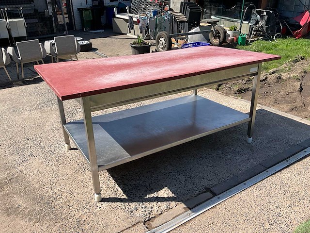 Inoxen werktafel - afbeelding 2 van  3