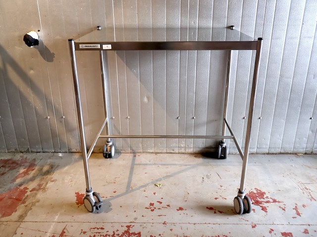 Insausti inox werktafel op wielen - afbeelding 1 van  5