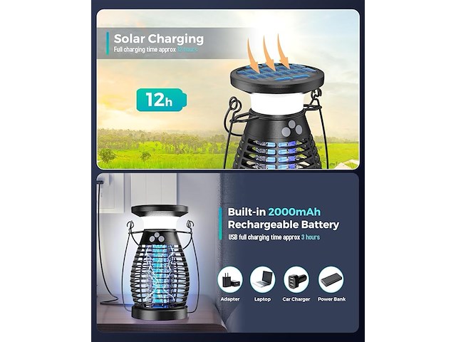 Insectenverdelger, elektrische vliegenva - afbeelding 3 van  3