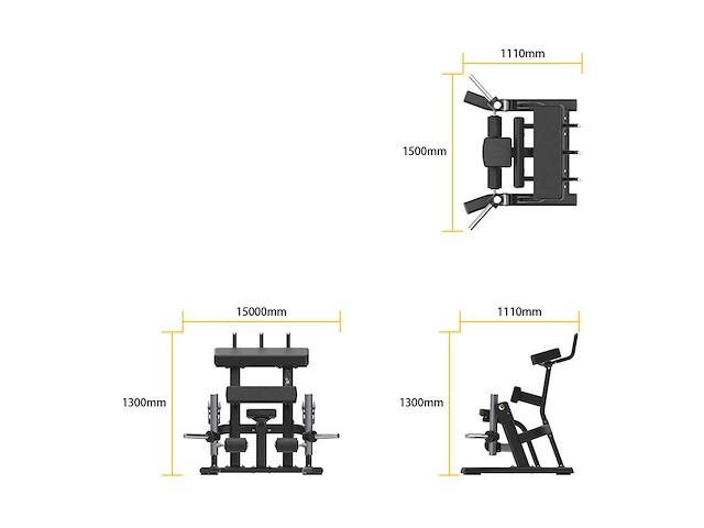 Insight fitness - sh-014 standing leg curl-nieuw - standing leg curl professioneel plate loaded - various strength training - afbeelding 1 van  2