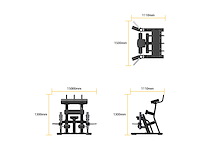 Insight fitness - sh-014 standing leg curl-nieuw - standing leg curl professioneel plate loaded - various strength training - afbeelding 1 van  2