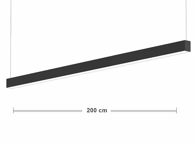Intec build 200 led design pendel armatuur zwart - afbeelding 1 van  10