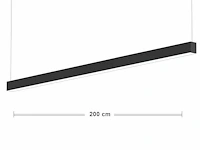 Intec build 200 led design pendel armatuur zwart - afbeelding 1 van  10