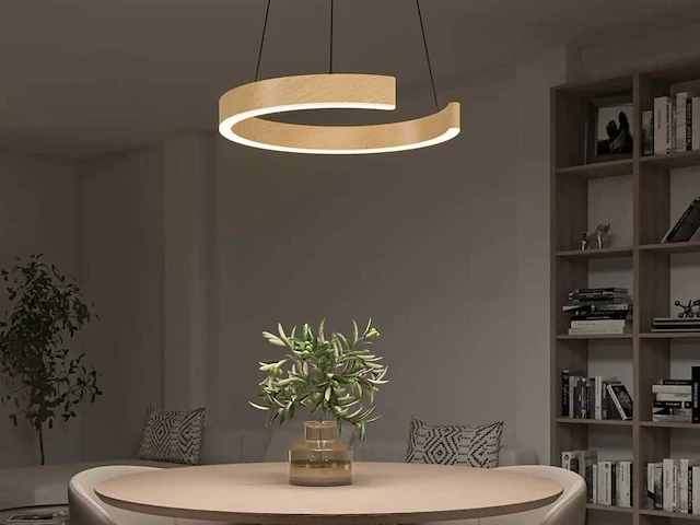Intec led navel s100 cct hout pendel armatuur - afbeelding 4 van  8