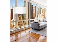 Intec studio design eiken houten vloerlamp - afbeelding 3 van  10