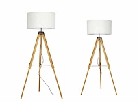 Intec studio design eiken houten vloerlamp - afbeelding 6 van  10