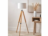 Intec studio design eiken houten vloerlamp - afbeelding 10 van  10