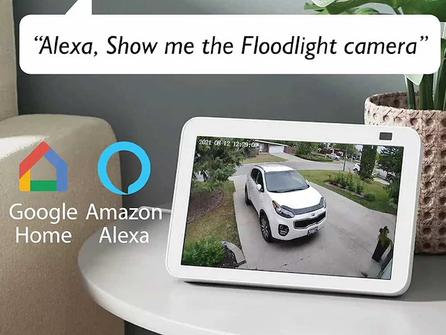 Intec visor security breedstraler met camera google & alexa wifi - afbeelding 11 van  11