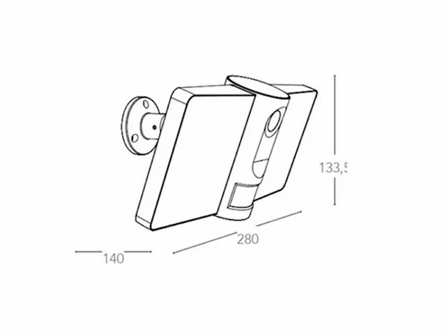 Intec visor security breedstraler met camera google & alexa wifi - afbeelding 8 van  12