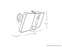 Intec visor security breedstraler met camera wifi - afbeelding 7 van  11