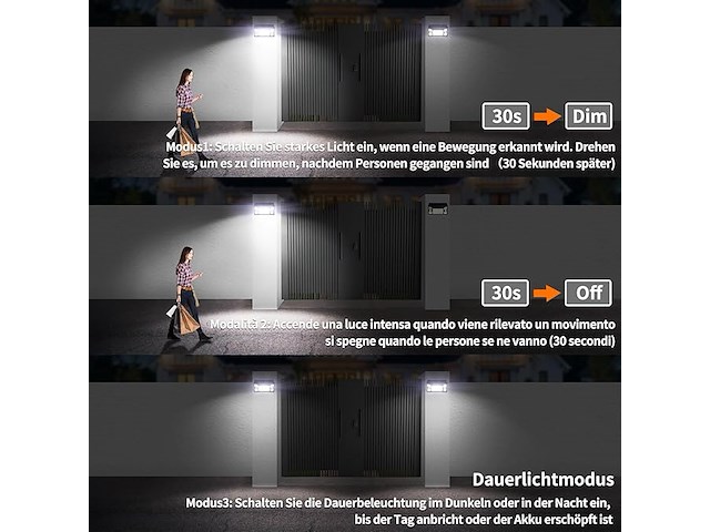 Intelamp opvouwbaar buitenlicht op zonne-energie - afbeelding 2 van  5