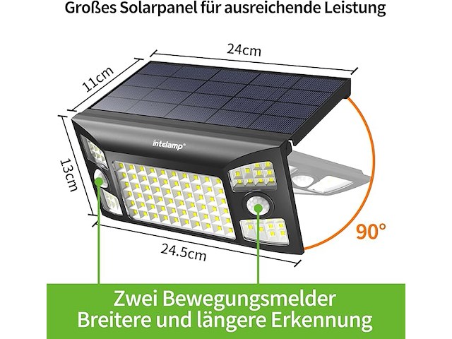 Intelamp opvouwbaar buitenlicht op zonne-energie - afbeelding 5 van  5