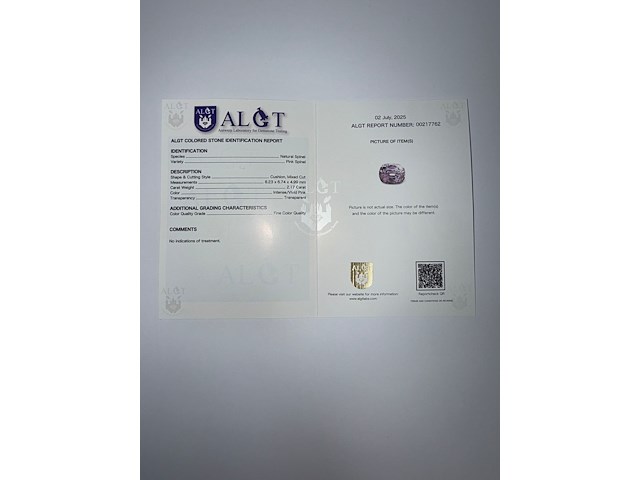 Intens roze spinel - afbeelding 5 van  8