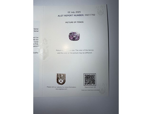 Intens roze spinel - afbeelding 8 van  8